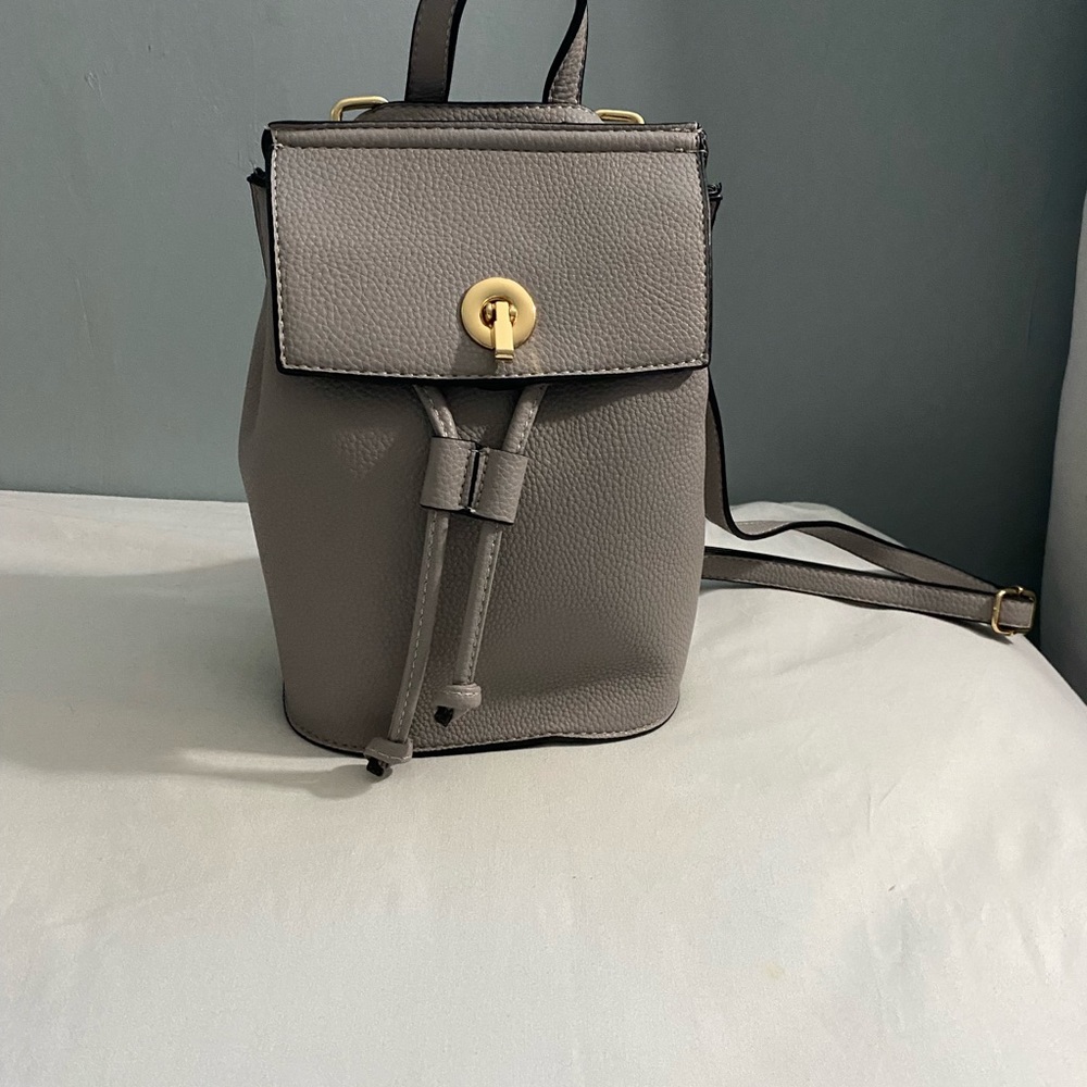 Light gray small backpack